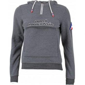Peak Mountain Women's Fleece Hoodie Aflow