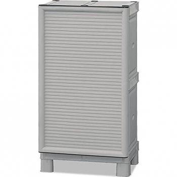 Art Plast ZA2542 Armario de Mediana Altura en Polipropileno, L 500 x P 390 x H 920 mm, Blanco, 50x38x92 cm