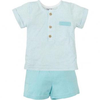 Conjunto de bebé niño a rayas color azul