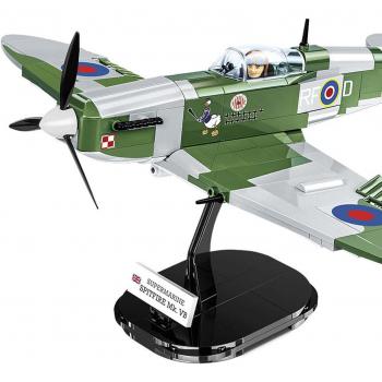 Cobi Supermarine Spitfire MKVB Brick Plane Model - Army Green, 342 Piece Block Set