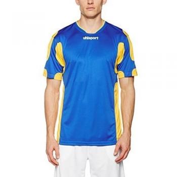 uhlsport Camiseta Cup KA, todo el año, unisex, color Varios colores - azurblau/Maisgelb, tamaño S