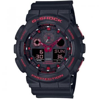 Casio G-Shock GA-100BNR-1AER Reloj para Hombre Analógico-Digital con Correa de Resina Negra y Esfera Negra