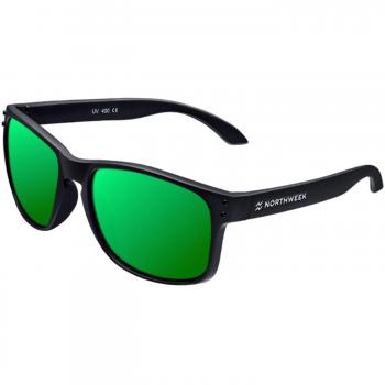 Northweek Bold Venice - Gafas de Sol Polarizadas, Negro/Verde
