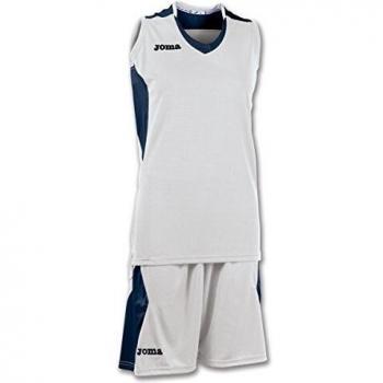 Joma Set Basket Space Blanco-Marino S/M W, Mujer, Blanco-Marino-203, L