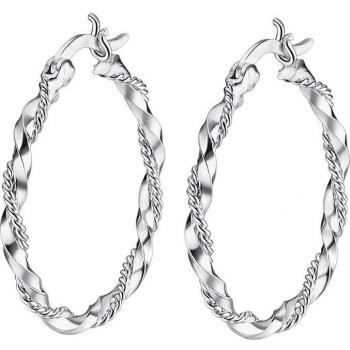 Pendientes Time Road WS02962/27 de Aro para Mujer en Plata con Acabado Brillante