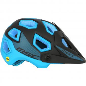 MSC Bikes MIPS Enduro Casco, Negro/Azul, M/L
