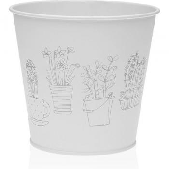 Maceta Versa Zink Blanco Metal (14,5 cm)