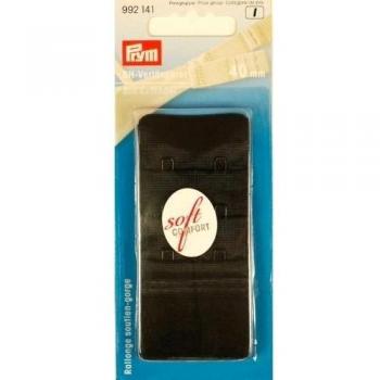 Prym 992141 Ganchos Extensores de Sujetador, 86% Poliamida, 14% Elastano, Negro, 14 x 5.7 x 2.1 cm