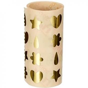 APLI Kids 17614 - Rollo gomets formas surtidas oro