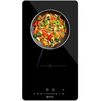 Placa de Inducción EVVO V31, 2 Fuegos, 3500W, Bloqueo Infantil, 9 Niveles de Potencia, Control Táctil, Apagado Automático