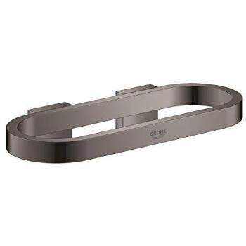 Grohe Selection Wall Mounted Towel Ring in Hard Graphite, 20 cm Oval Design
