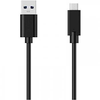 Cable USB 3.1 Gen1 5Gbps 3A Tipo C/Macho a Macho 1.8M Negro
