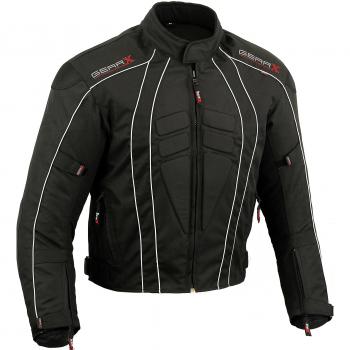 GearX Dry-Lite Chaqueta de moto impermeable Protección reflectante, M