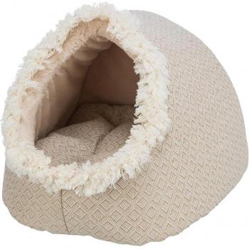 Cueva Boho para Gatos Trixie Beige 35x26x41 cm con Cojín Reversible