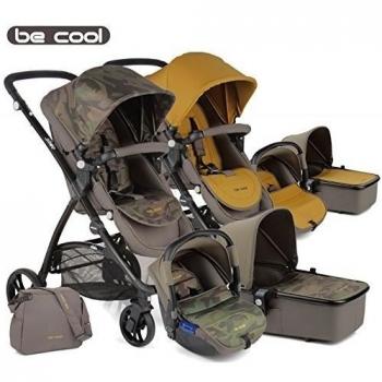 Be cool  coche de paseo trio slide 3 top estampado camuflajemostaza