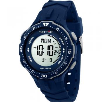 Sector EX-26 44mm Men's Digital Quartz Watch with 10ATM Water Resistance