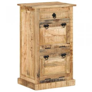 vidaXL 4-Layer Shoe Cabinet with Drawer Solid Rough Mango Wood