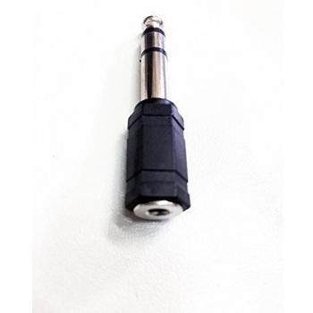 Adaptador Proel AT165 de 6.3mm a 3.5mm estéreo, color negro