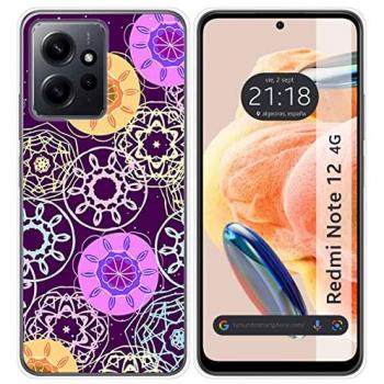 Funda de Silicona Radial para Xiaomi Redmi Note 12 4G con Diseño Único