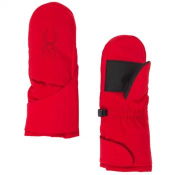 Spyder Mini Cubby Manoplas de Esquí, Niños, Rojo, M