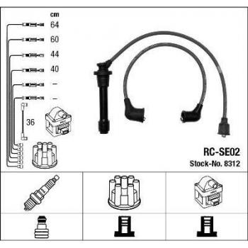 Juego de cables de encendido NGK 8312