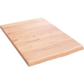 vidaXL Wall Shelf Light Brown 40x60x2 cm Treated Solid Wood Oak