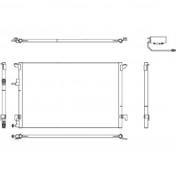 BEHR HELLA SERVICE 8FC 351 304-471 Condensador, aire acondicionado