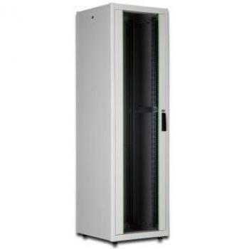 Armario de red DIGITUS 19 pulgadas 26U - 60x60 cm - Serie Dynamic Basic - capacidad de carga 600 kg - profundidad útil 550 mm - gris