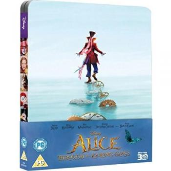 Alice Through The Looking Glass Limited Edition Steelbook Blu-ray (Swedish Text Import)