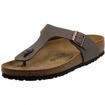 Birkenstock Gizeh Mocca Nubuck Unisex Thong Sandals - Regular Fit, Available in UK Sizes 3-12