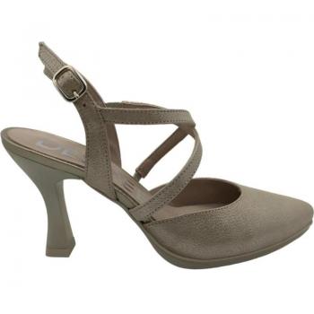 Zapatos de mujer Desireé Sami 5 platino piel 524 y sandalias de mujer Desireé fiesta Sami 5 champán