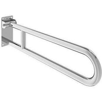 Roca Access Comfort Asa de baño abatible 80, Acero Inoxidable, Plateado, 80x22x10 cm , A816933001