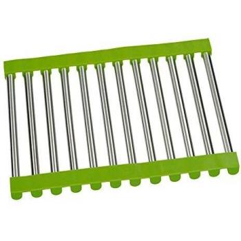INOXIBAR Salvamantel enrrollable Silicona-Acero 23x20cm, Gris, 20x5x5 cm