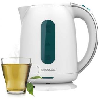 Hervidor de Agua Eléctrico Cecotec Thermosense 180 White, 1,7 L, 2200 W, Calentamiento Rápido, Filtro Antical, Libre de BPA y Tóxicos,