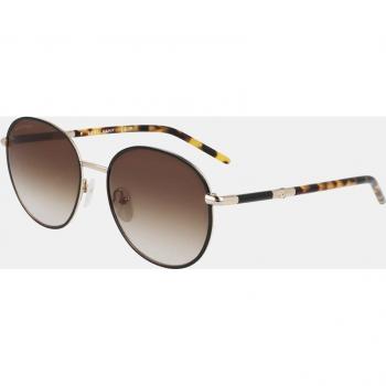 Longchamp LO171S Women's Sunglasses - Gold/Black, Medium Yellow Lens, UV Protection