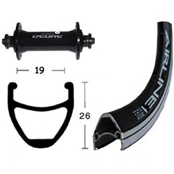 Bike-Parts V-RAD 75Deore Bicicleta de Paseo, Plata, Size