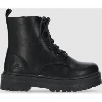 Botín Chika10 Kids SUIZA 01 con Cordones y Cremallera Interior - Negro/Black