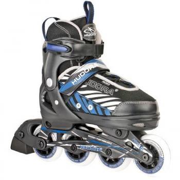 Hudora Kinderinliner Leon - Patines en línea, color negro/azul, talla L