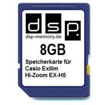DSP Memory Z de 4051557406230 tarjeta de memoria de 8 GB para Casio Exilim Hi-Zoom EX-H5