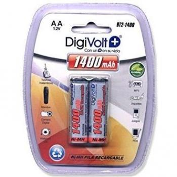 Digivolt - Pilas recargables r-6/aa 1400 ma bt2-1400