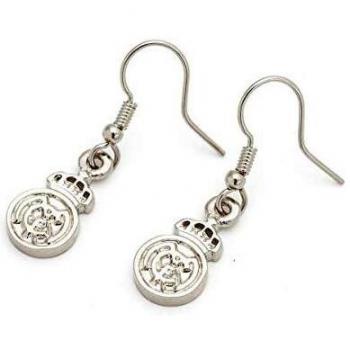 ART3 Pendientes escudo Real Madrid Colgantes