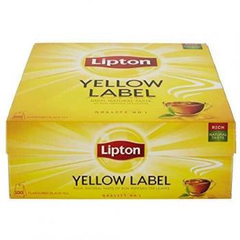 Lipton Té negro Yellow Label, Caja con 100 sobres