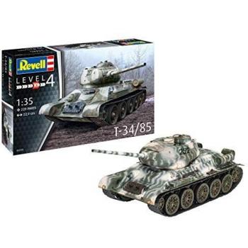 Revell - 03319 T-34/85 Tanque Ruso Kit de Modelo, Escala 1:35