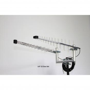 Wittenberg Antennen/Technik - Juego de antenas LAT 22 LTE con cable de 2 x 10 m, adaptadores FME y 2 SMA