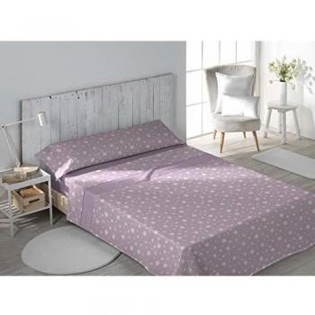 DHestia Juego Sábanas, Coral Malva, 90x200 cm/Cama 90