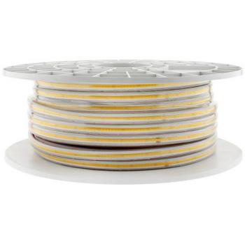 Tira LED 220V COB 640Led/m 15W/m 12,5cm corte 50 metros regulable triac blanco frío