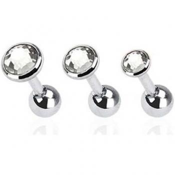 Kultpiercing - Juego de 3 piercings para helix y tragus
