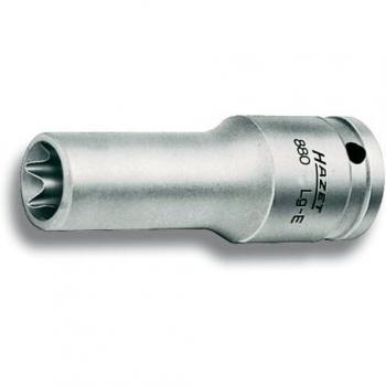 Inserto de llave de vaso HAZET 880LG-E10 TORX exterior 3/8 x 65 mm