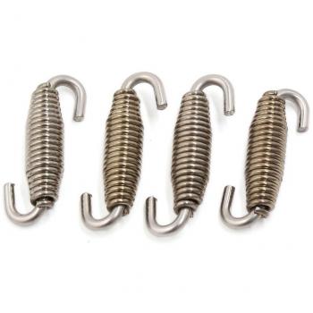 sourcing map 45mmx 10mm Resorte Giratorio de Silenciador Tubo de Escape para Moto