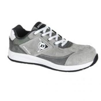 Zapato de Seguridad Dunlop Flying Luka S3 Gris Piel Ante, Puntera Composite y Plantilla Antiperforación